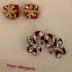 Holiday earrings for pierced  ears